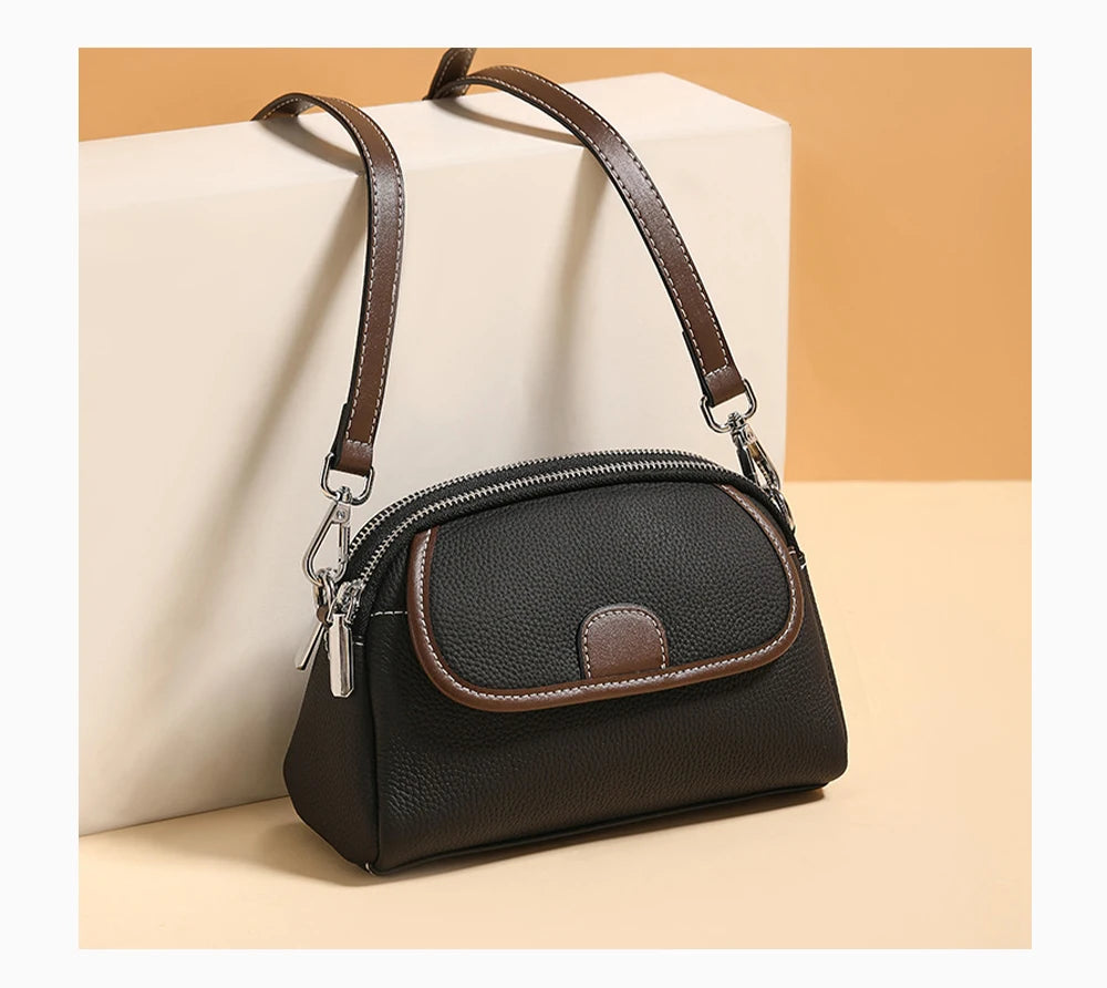 Genuine Leather Women's Handbag Small Tote Bag Female Crossbody Fashion Lady Shoulder Handbags
