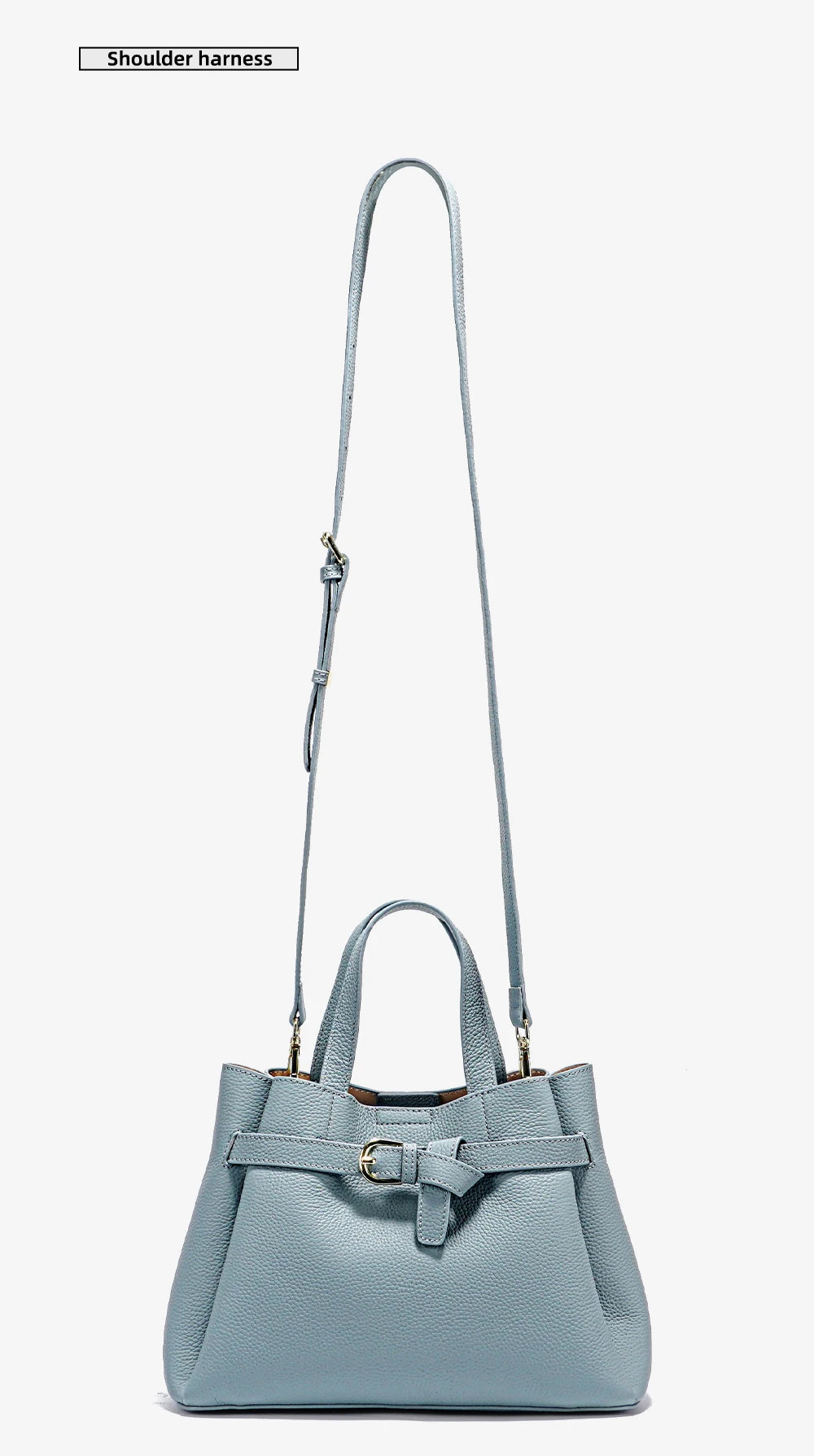 Fashion Genuine Leather Top-handle Bag For Women Luxury Designer Crossbody Bag Zipper