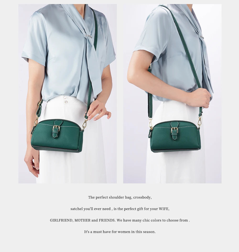 Women Wristlets Bags Female Purse 100% Genuine Leather High Quality Small Bag