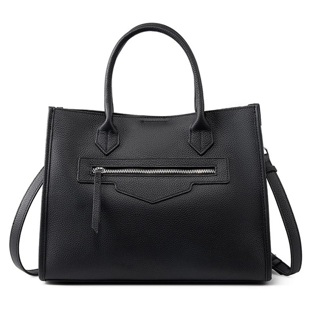 Women Large Tote Bag Genuine Leather Shoulder Bag Ladies Crossbody Bag