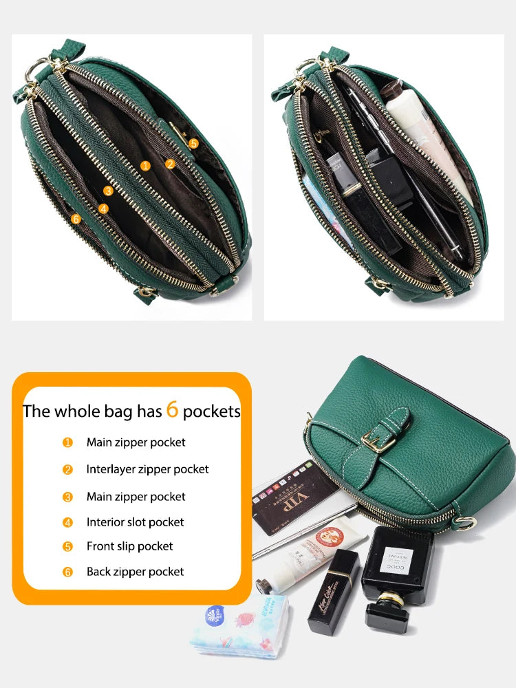Women Wristlets Bags Female Purse 100% Genuine Leather High Quality Small Bag