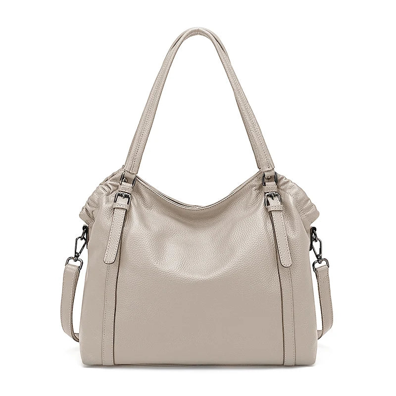 Fashion Women Shoulder Bag 100% Genuine Leather Handbag Hobo Bag Charm Ladies