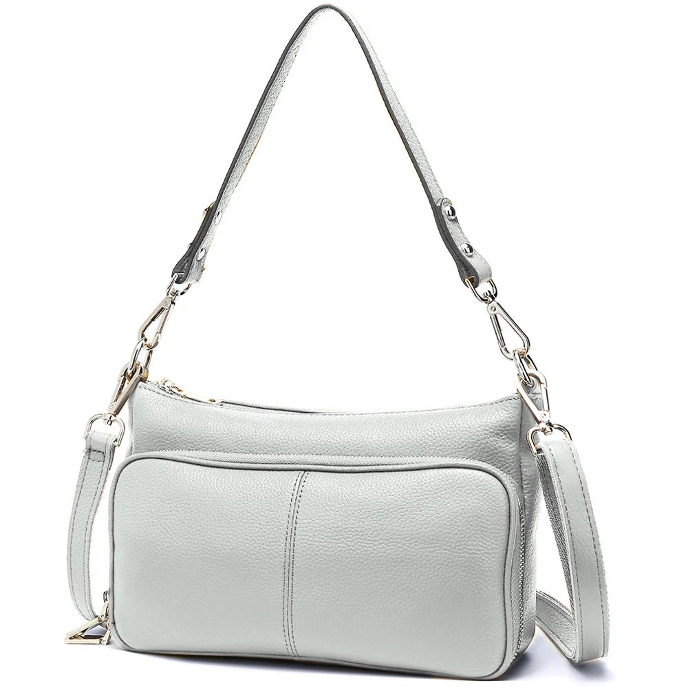 Women's Handbag 100% Genuine Leather Ladies Shoulder Crossbody Messenger Bag Fashion Hobos