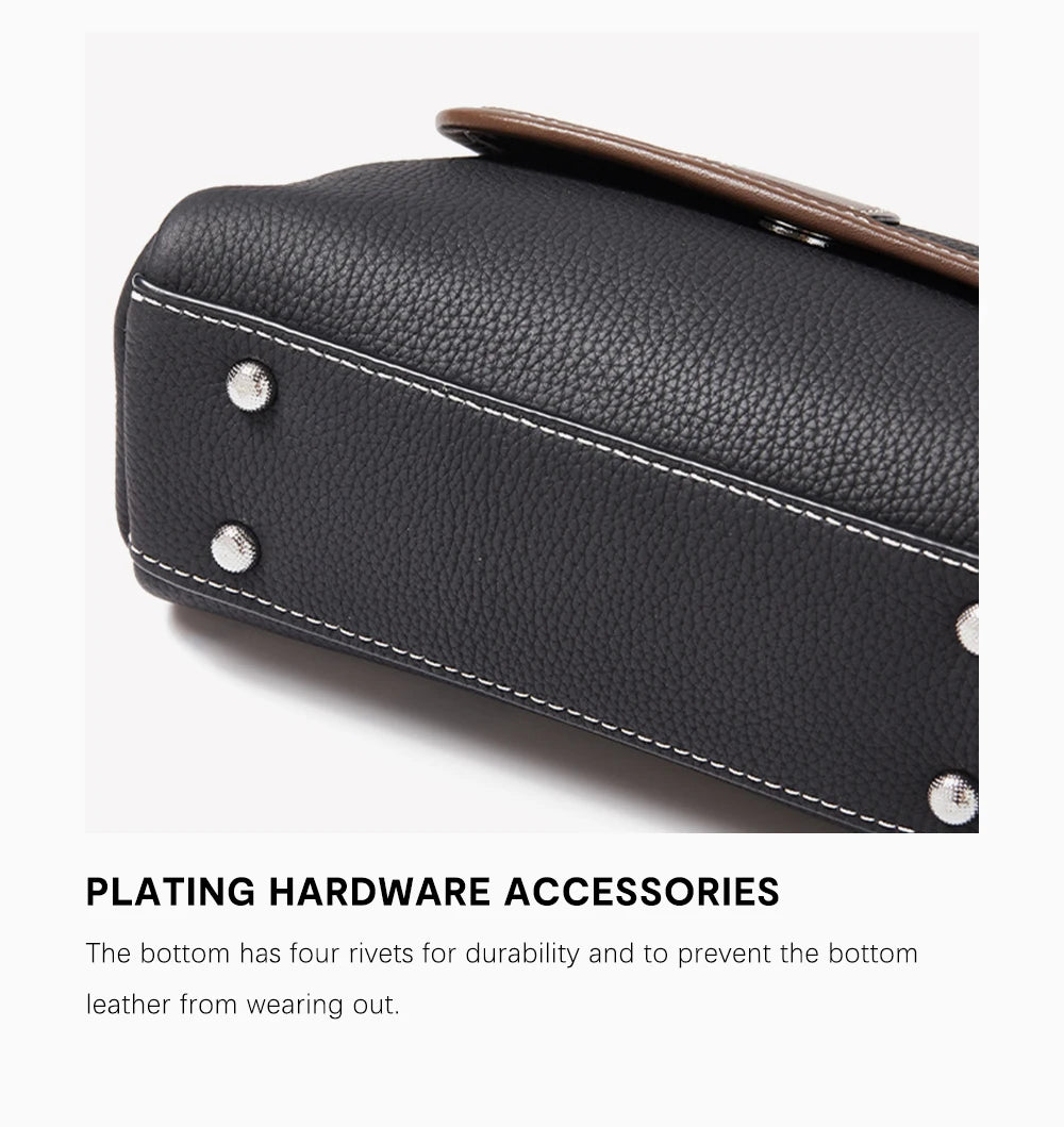 Genuine Leather Women's Handbag Small Tote Bag Female Crossbody Fashion Lady Shoulder Handbags