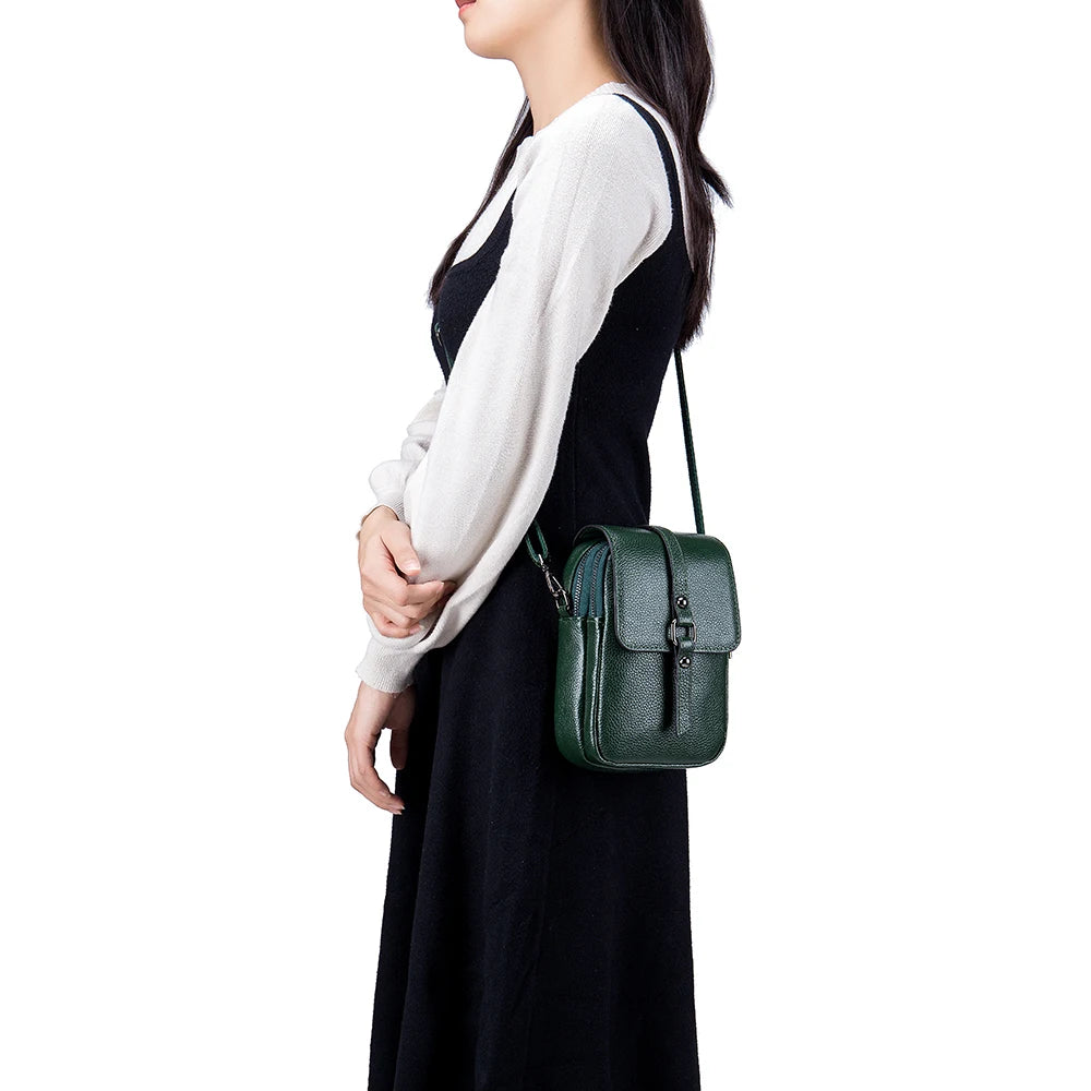 Fashion Classic Handbag Large Capacity Women's Crossbody Bag Soft Cowhide Leather High Quality