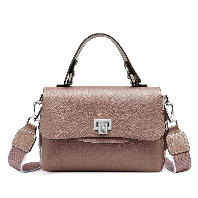 Women's Genuine Leather Top-Handle Bag Simple Fashion Envelope Luxury Brand Shoulder Handbag