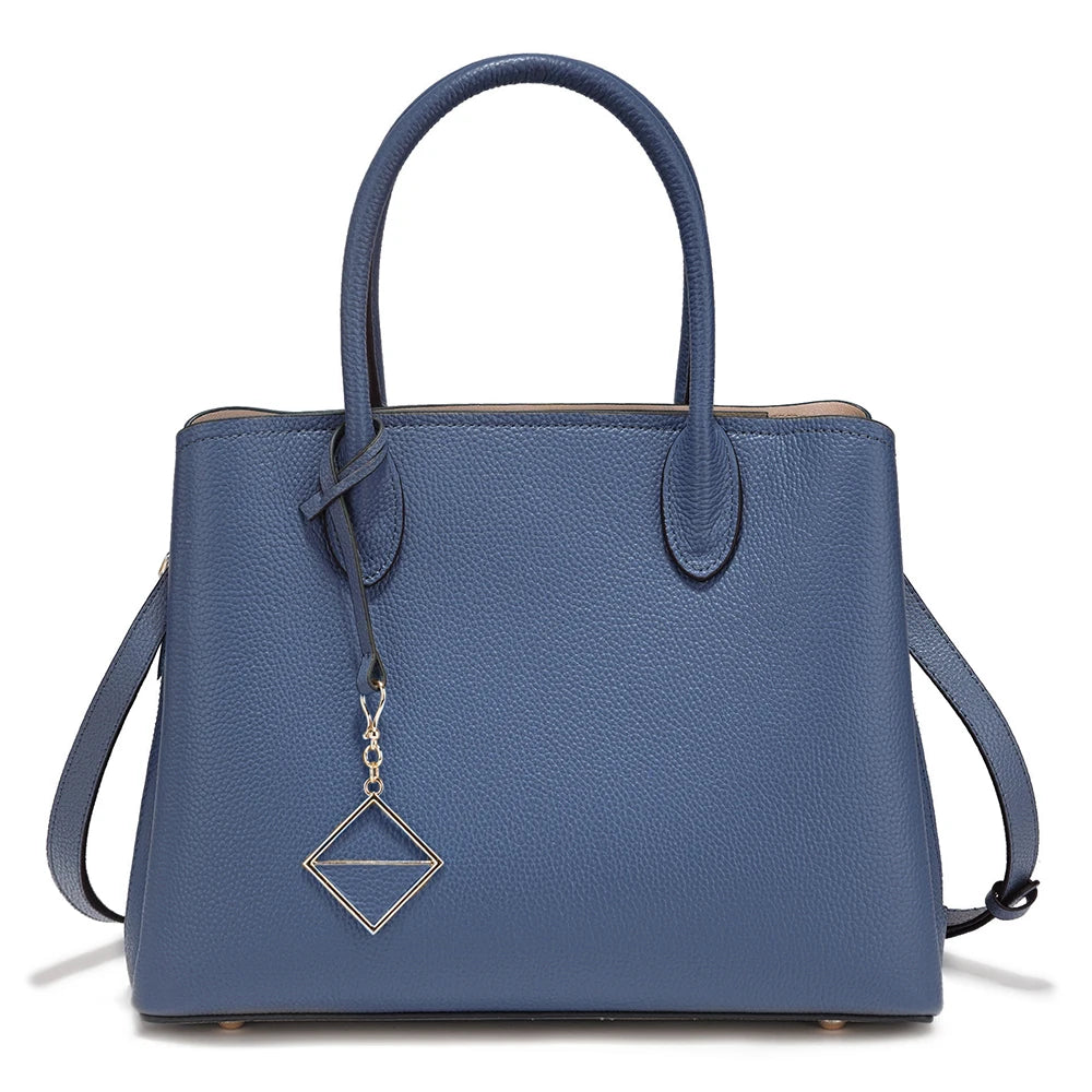 Women's Genuine Leather Satchel Handbag Large Shopper Designer Shoulder Bag Large Cross-body