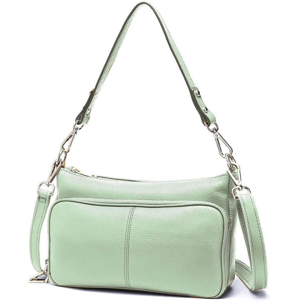 Women's Handbag 100% Genuine Leather Ladies Shoulder Crossbody Messenger Bag Fashion Hobos