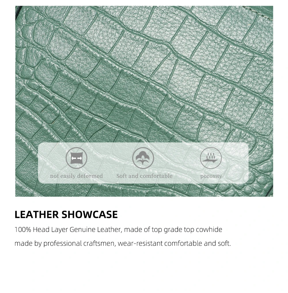 Soft Genuine Leather Women's Tote Bag Handbag Elegant Large Capacity Shopper Bag