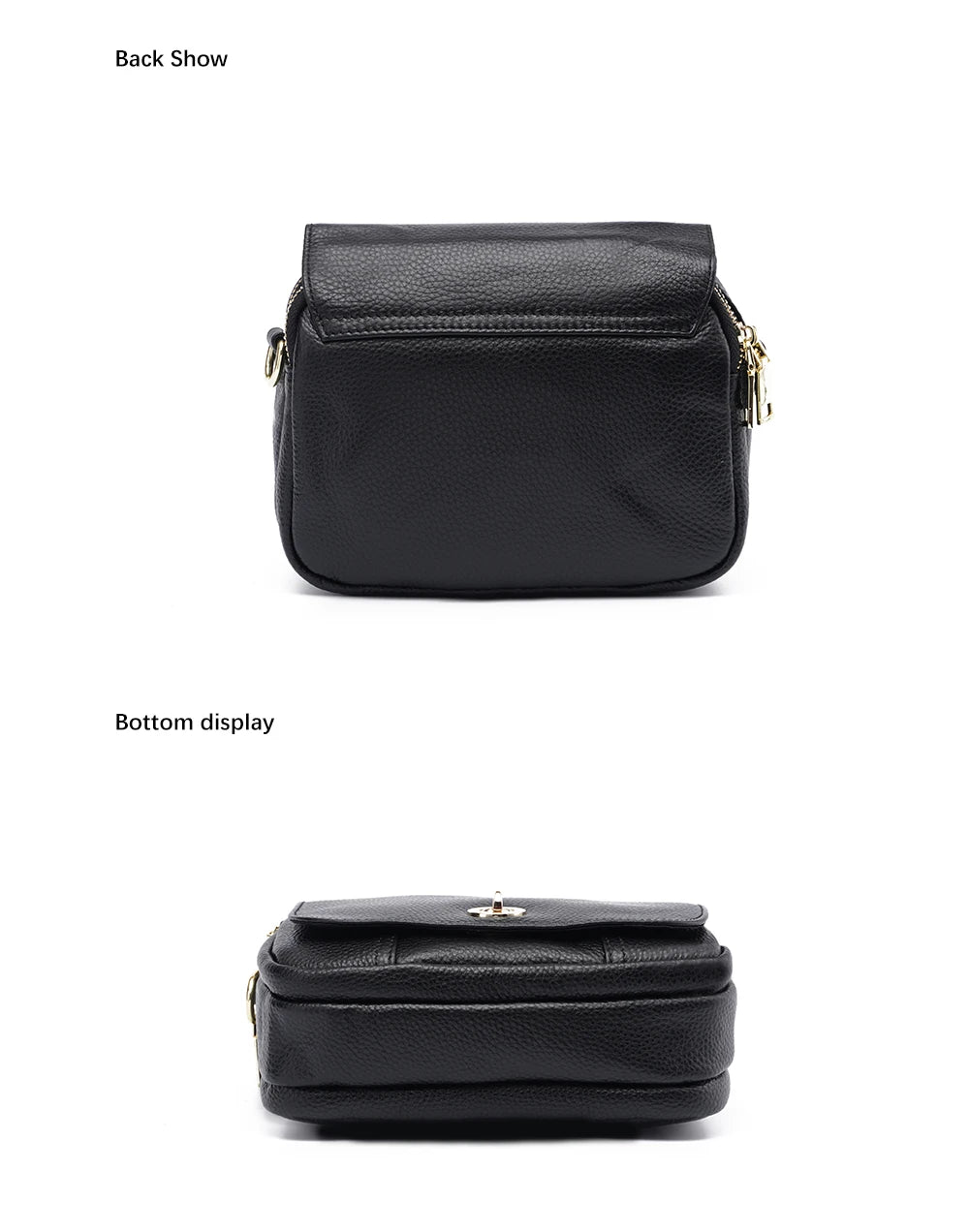 Women Soft Leather Elegant Small Handbags Roomy Crossbody Bag High Quality Vintage Hardware