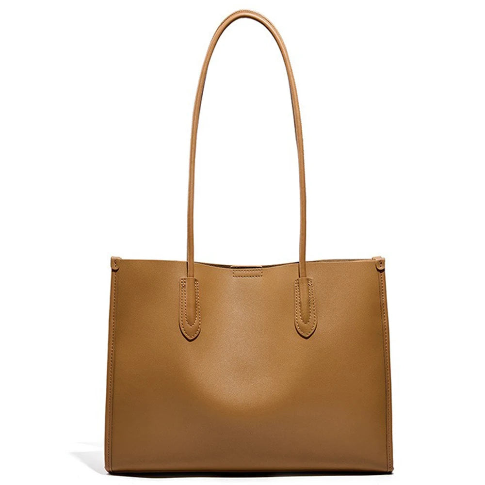 New Women OL Handbag Genuine Leather Ladies Shoulder Purse Big Tote Bag