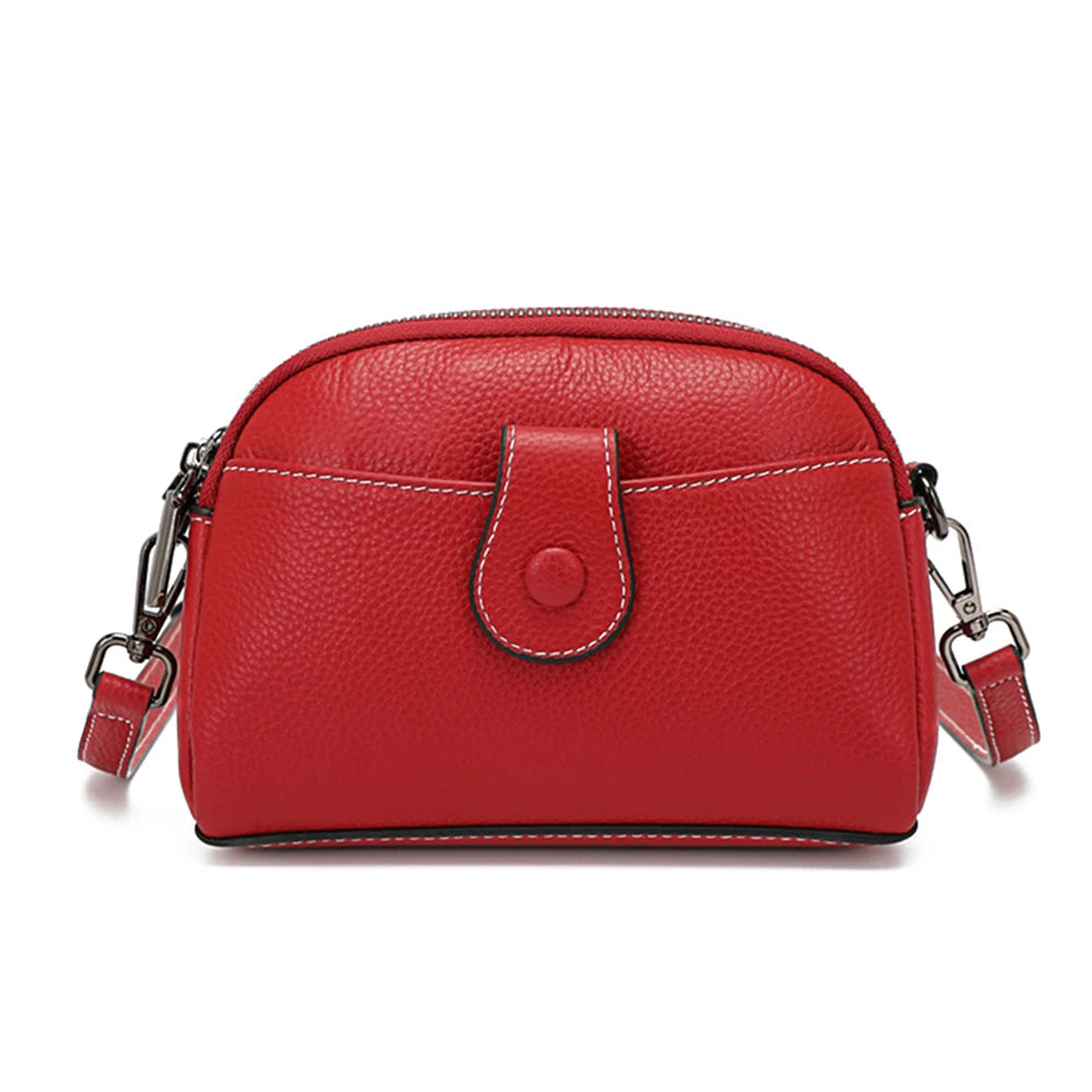 Women Casual Soft Leather Bag Mini Small Crossbody Female Shell Phone Shoulder Bags