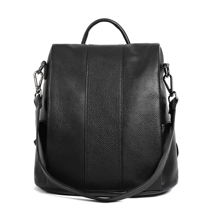Genuine Leather Women's Backpack Travel Casual Commute Satchel Simple Fashion