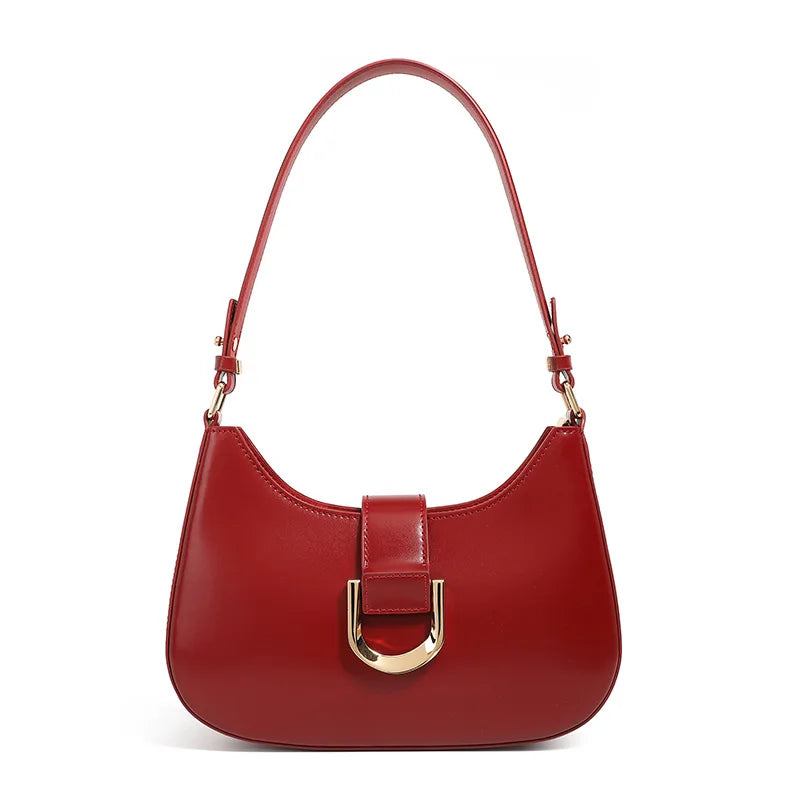 Women's Charming Leather Shoulder Bag Luxury Designer Handbag with Top Handle Crossbody
