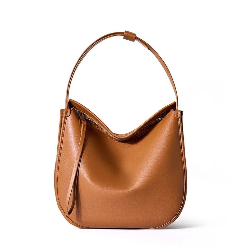 Women's Simple Fashion Designer Messenger Bag Genuine Leather Shoulder
