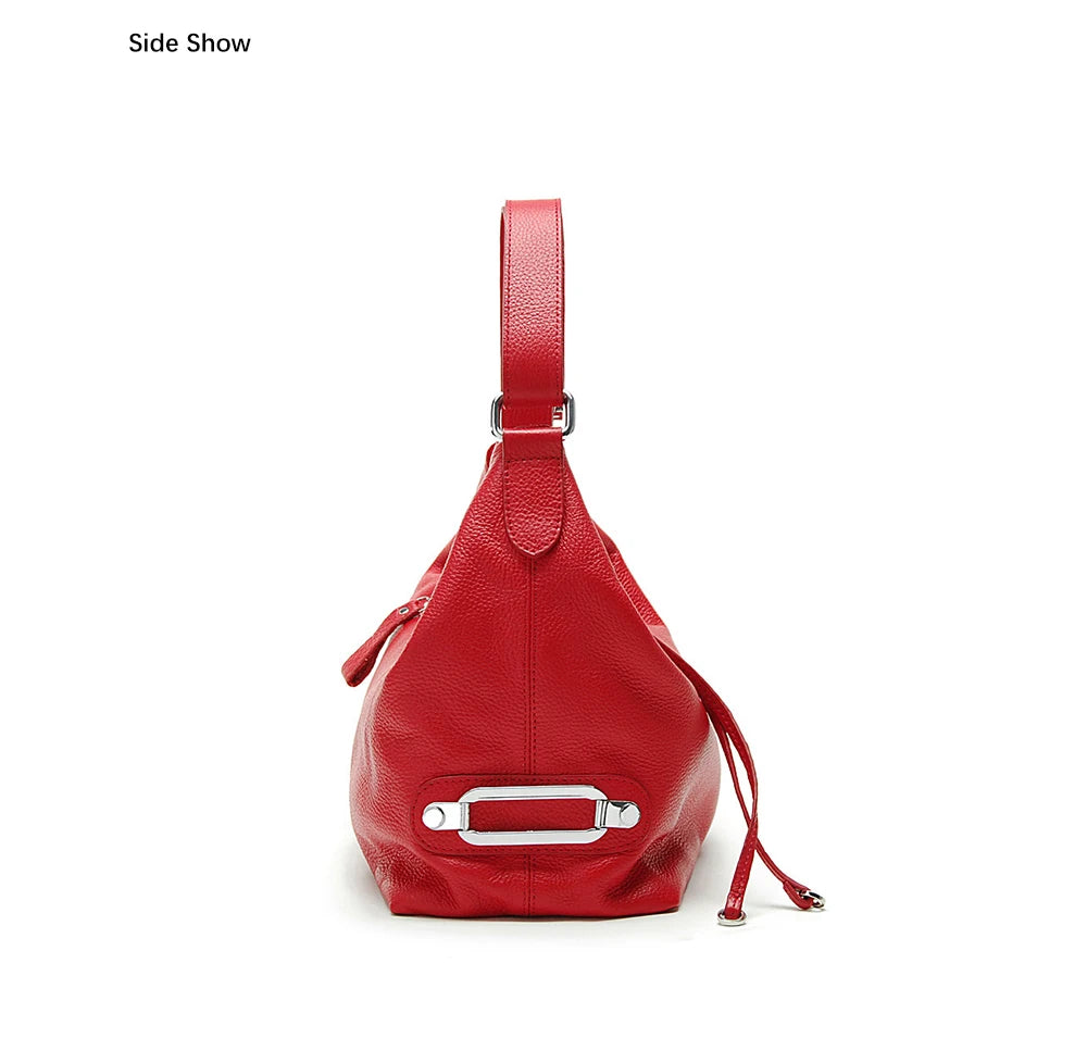 100% Genuine Leather Large Women Top Handle Shoulder Bag Tote Handbag Purse Leather Hobo Bag